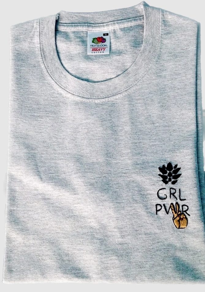 Grey GRL PWR Tshirt