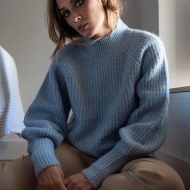 High Neck Knitted Pullover