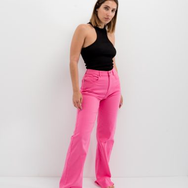 Pink Straight Jeans