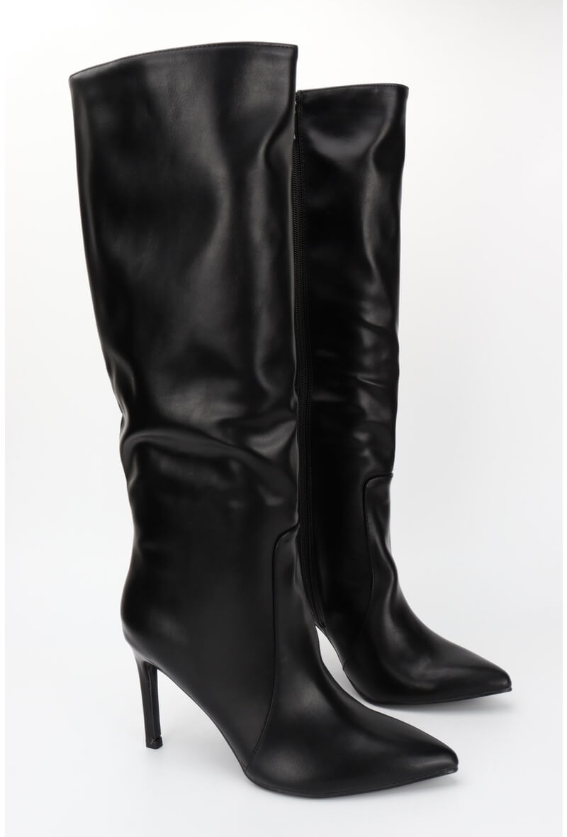 The French 95 - Swiss online shopping for women's fashion - Shop ruched high heels boots at affordable prices - Free shipping in Switzerland